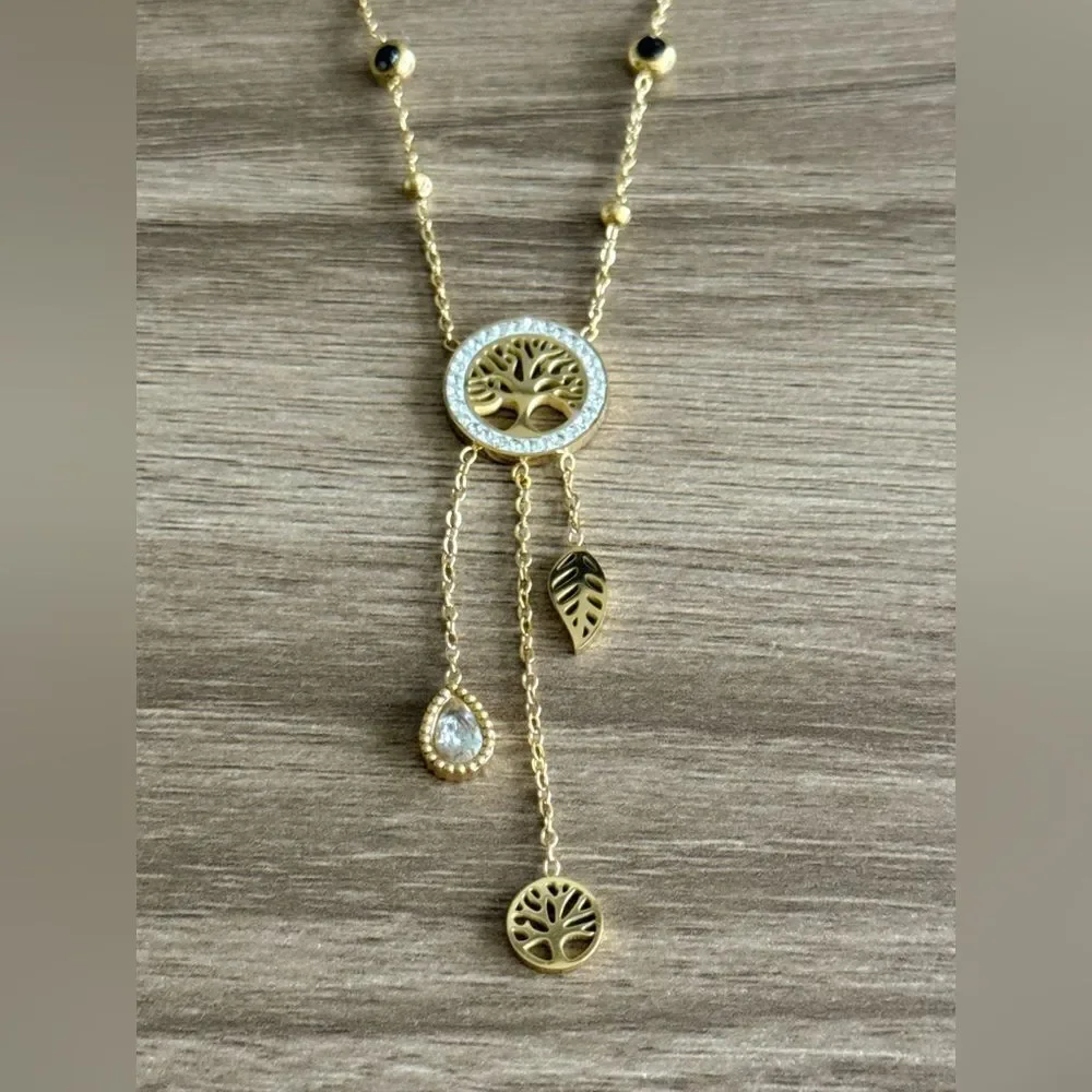 Tree Pendant Necklace Q641